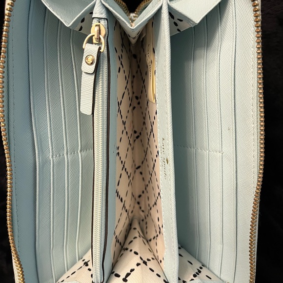 Kate Spade light blue wallet 6/10 - Picture 3 of 5